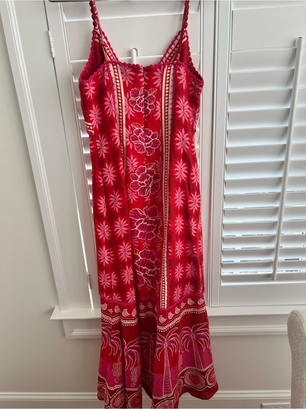 FARM Rio Pink and Red Floral Print Maxi Dress - Picture 5 of 6